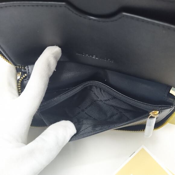 Michael Kors Jet Set Travel Black Pebbled Leather Zip Around Wallet - NWT $258 - Picture 16 of 16